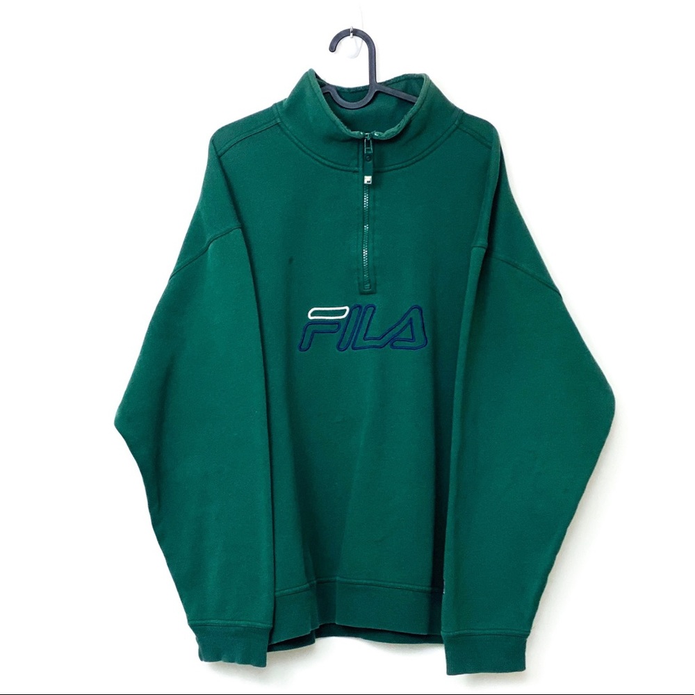 Vintage Green Fila Sweatshir